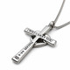 Women's Stainless Cross with Crystal Heart-Isaiah 46:4