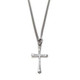 Stainless Steel Mini Thin Cross Jewelry Set - John 19:30 Back View