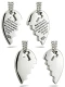 Friends Stainless Split Heart With Cut Out Necklace