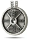 Men's Stainless Weight Plate with Antique Finish-Phil 4:13