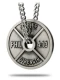 Men's Antique Finish Weight Plate Necklace - Phil 4:13