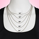 Women's Stainless Steel Initial Pendant Necklace-Isaiah 43:1
