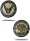 Proud Parent of an Airman Coin- 1 Corinthians 13:7 Front and Back View