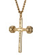 Men's Dumbbell Cross Necklace- John 19:30