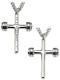 Men's Dumbbell Cross Necklace- John 19:30