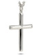 Men's Stainless Ridge Cross Necklace-John 19:30