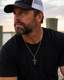 Men's Fish Hook Cross Pendant-Matthew 4:19