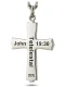 Men's Stainless Steel Reflection Cross Necklace-John 19:30