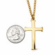 Men's Flare Cross Necklace-Phil 4:13