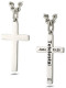 Men's Perfect Cross Necklace inscribed with John 19:30