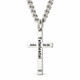 Men's Perfect Cross Necklace inscribed with John 19:30