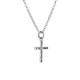 Women's Hammered Cross Necklace - 1 John 2:25
