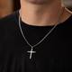 Men's Airplane Cross Necklace- Isaiah 40:31