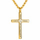 Men's Philippians 4:13 Cross Necklace