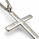 Men's Philippians 4:13 Cross Necklace