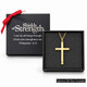 Women's Philippians 4:13 Cross Necklace