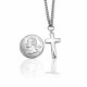 Shields of Strength Men's Always Cross Necklace Matthew 28:20