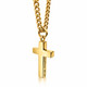 Shields of Strength Men's Always Cross Necklace Matthew 28:20