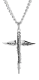 Men's Stainless Steel Medical Cross Necklace - Proverbs 17:22