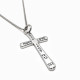 Women's Stainless Faith, Hope, Love Cross Necklace