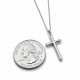 Women's Stainless Faith, Hope, Love Cross Necklace