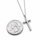 Women's Stainless Faith, Hope, Love Cross Necklace