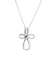 Women's Stainless Be Still And Know Cross Necklace
