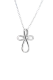 Women's Stainless Be Still And Know Cross Necklace