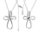 Women's Stainless Be Still And Know Cross Necklace