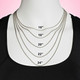 Shields of Strength women's chain size chart.