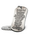 Shields Of Strength Thin Red Line Firefighter Antique Finish Dog Tag Necklace-Isaiah 6:8- Back View