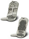 Shields of Strength American Soldier Antique Dog Tag Necklace-Joshua 1:9 -Front and Back View