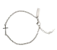 Women's Dainty Redeemer Cross Bracelet-Job 19:25