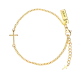 Women's Dainty Redeemer Cross Bracelet-Job 19:25