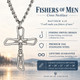 Fishers of Men Cross Necklace - Matthew 4:19