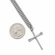 Men's Drumsticks Cross Necklace -Psalm 101:1