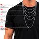 Men's Drumsticks Cross Necklace -Psalm 101:1
