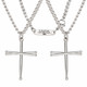 Men's Drumsticks Cross Necklace -Psalm 101:1