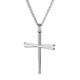 Men's Drumsticks Cross Necklace -Psalm 101:1