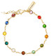 Shields of Strength Women's Gemstone Station Bracelet Inscribed with Revelation 21:5 Christian Bible Verse