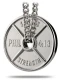 Men's High Relief Weight Plate Necklace-Phil 4:13-DB