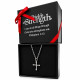 Women's Perfect Love Cross Necklace with Swarovski Crystals - 1 John 4:18