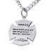 Men's Maltese Firefighter Cross / Axe Combo Necklace - Isaiah 6:8