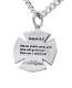 Men's Maltese Firefighter Cross / Axe Combo Necklace - Isaiah 6:8