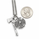 Men's Maltese Firefighter Cross / Axe Combo Necklace - Isaiah 6:8