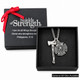 Men's Maltese Firefighter Cross / Axe Combo Necklace - Isaiah 6:8