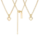 Women's Stainless Cross and Gold Plated Dainty Heart Combo Necklace- John 19:30 / John 14:6