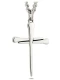 Men's Stainless Horseshoe & Nail Cross Necklace - John 19:30 & 1 Corinthians 16:13