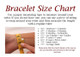 Shields of Strength Bracelet Size Chart