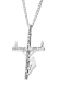 Men's Small Lineman Cross Necklace - John 1:4
